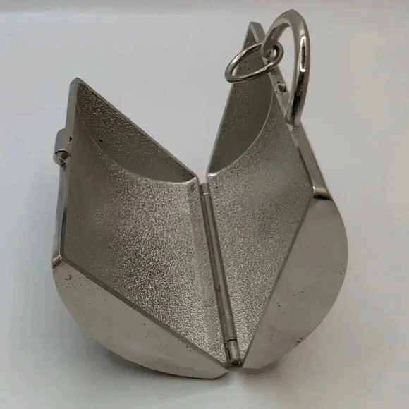 Judith Lieber Neiman Marcus Enamel Butterfly Crystals Pill Box keychain suitcase - Picture 6 of 7